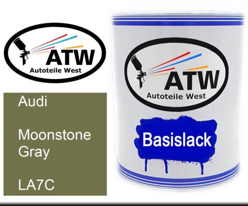 Audi, Moonstone Gray, LA7C: 1L Lackdose, von ATW Autoteile West.